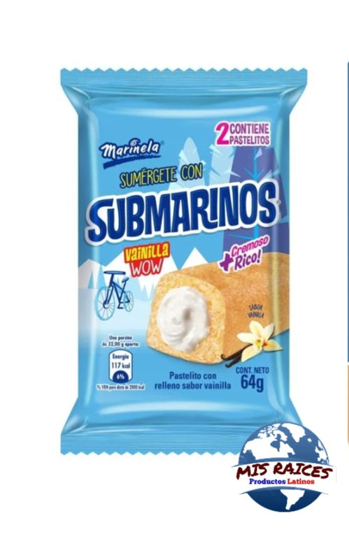 SUBMARINO MARINELA VAINILLA 64GR