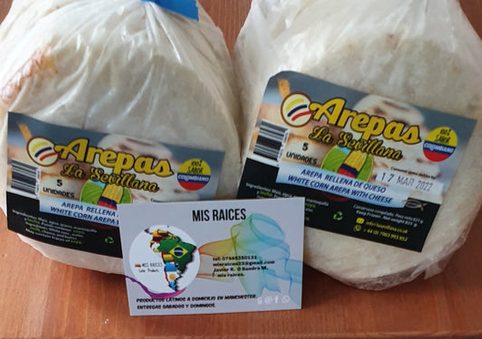 AREPAS RELLENAS DE QUESO 5UN 825gr