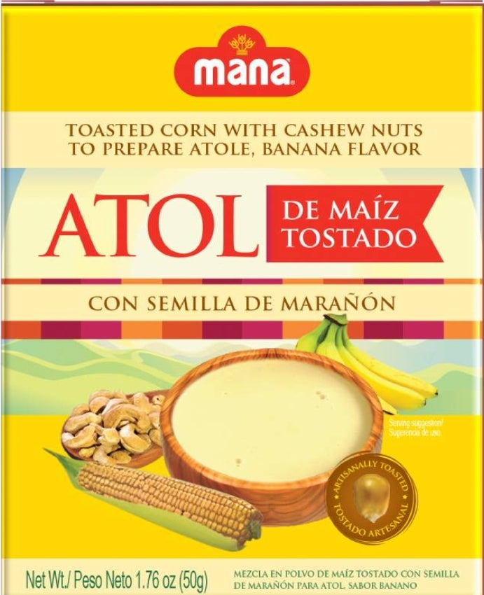 ATOL DE MAIZ TOSTADO Y MARAÑON BANANA 50GR