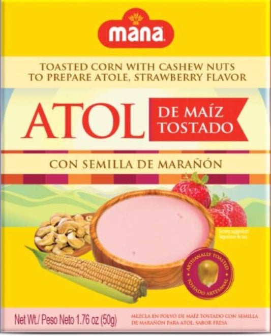 ATOL DE MAIZ TOSTADO Y MARAÑON FRESA 50GR