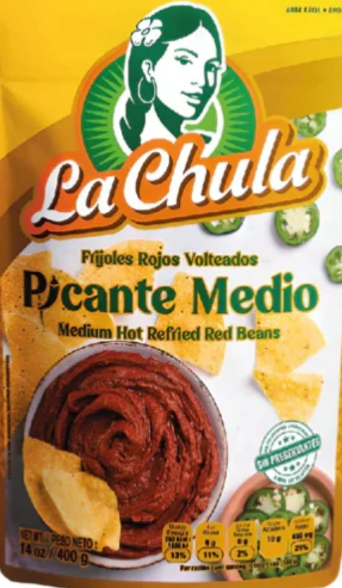 FRIJOL PICANTE VOLTEADO LA CHULA 400GR