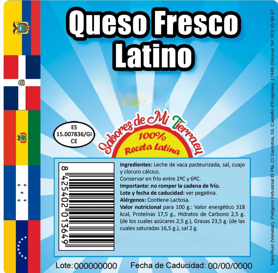 QUESO FRESCO LATINO 250gr