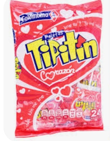 PALETA TIPITIN CORAZON X 24UN