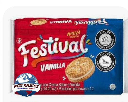 GALLETAS FESTIVAL VAINILLA X 12UN