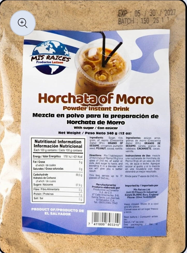 HORCHATA DE MORRO PAGUE 3 Y LLEVA 4