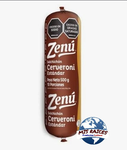 SALCHICHON CERVECERO ZENU 500GR